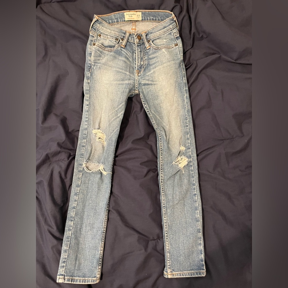 Super skinny ripped jeans